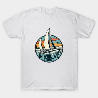 Boat sailing | Open water yach sailing T-Shirt